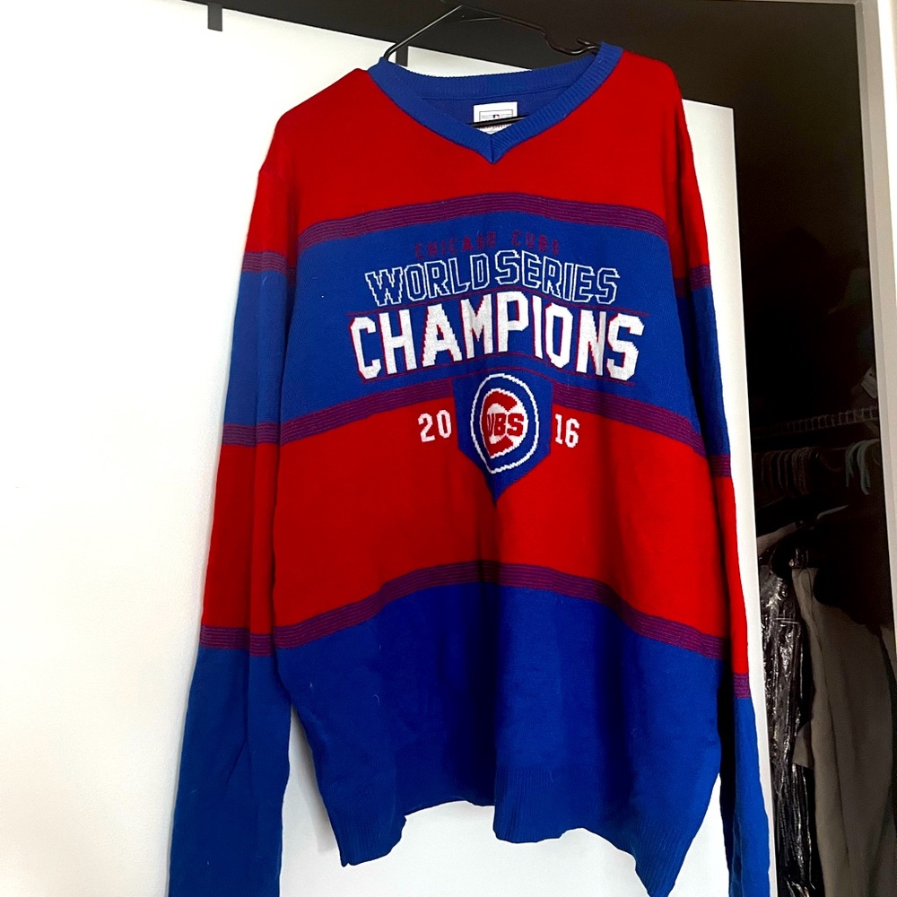 Chicago Cubs 2016 World Series Baseball Championship Sweater